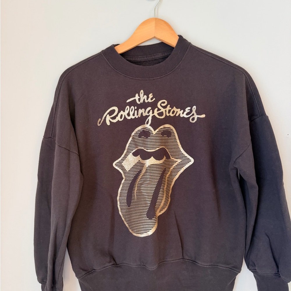 Abercrombie Kids Dark Gray Rolling Stones Sweatshirt